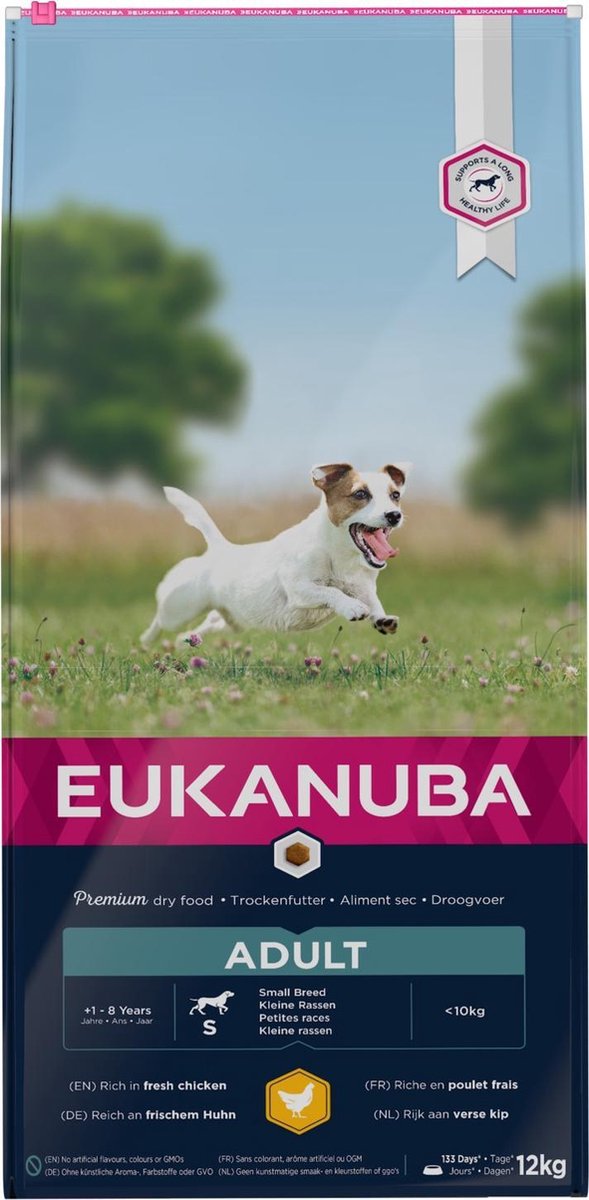 EUKANUBA Dog Adult - Small breed Hondenvoer Smaak: Kip - 12 Kg