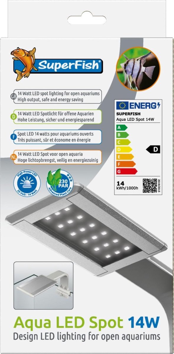 Superfish aqua led spot 14 w voor aquarium