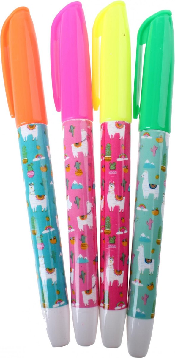 Pms Markeerstiften Lama 14 Cm 4 Stuks