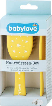 babylove Baby Haarborstelset - Geel - 1 st