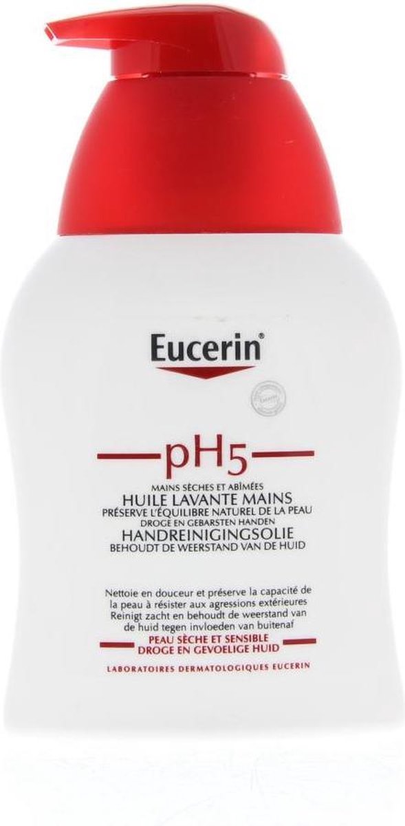 Eucerin Ph5 Handreinigingsolie Pomp Olie Droge/gevoelige Huid 250ml