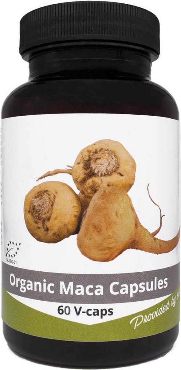 Maca (Gegelatineerd) Capsules 500mg - Biologisch gecertificeerd - Nutrikraft