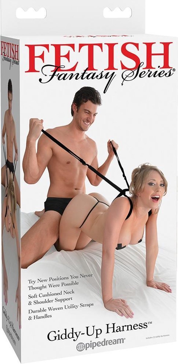 Fetish Fantasy Series Giddy Up Harness - Black - Bondage Toys - Masks