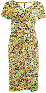 Janet Ss Long Green Feather Leaf Green 200