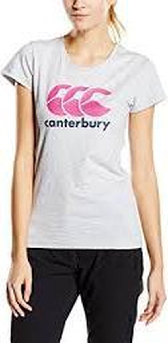 CANTERBURY CCC LOGO TEE - 8 -XS LIGHT GREY MARL