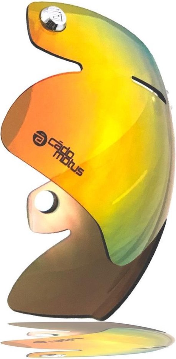 SKYred vizier voor Omega Aerohelm | Schaatshelm | Fietshelm (donkere lens