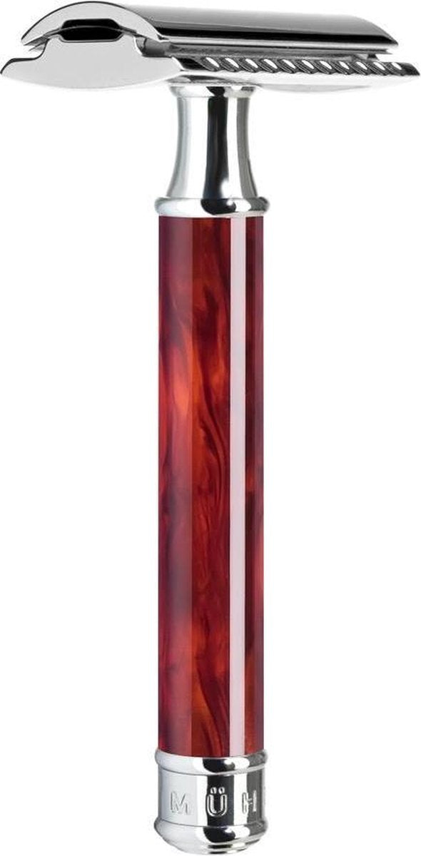 Muhle R108 double edge safety razor imitatie schildpadschild