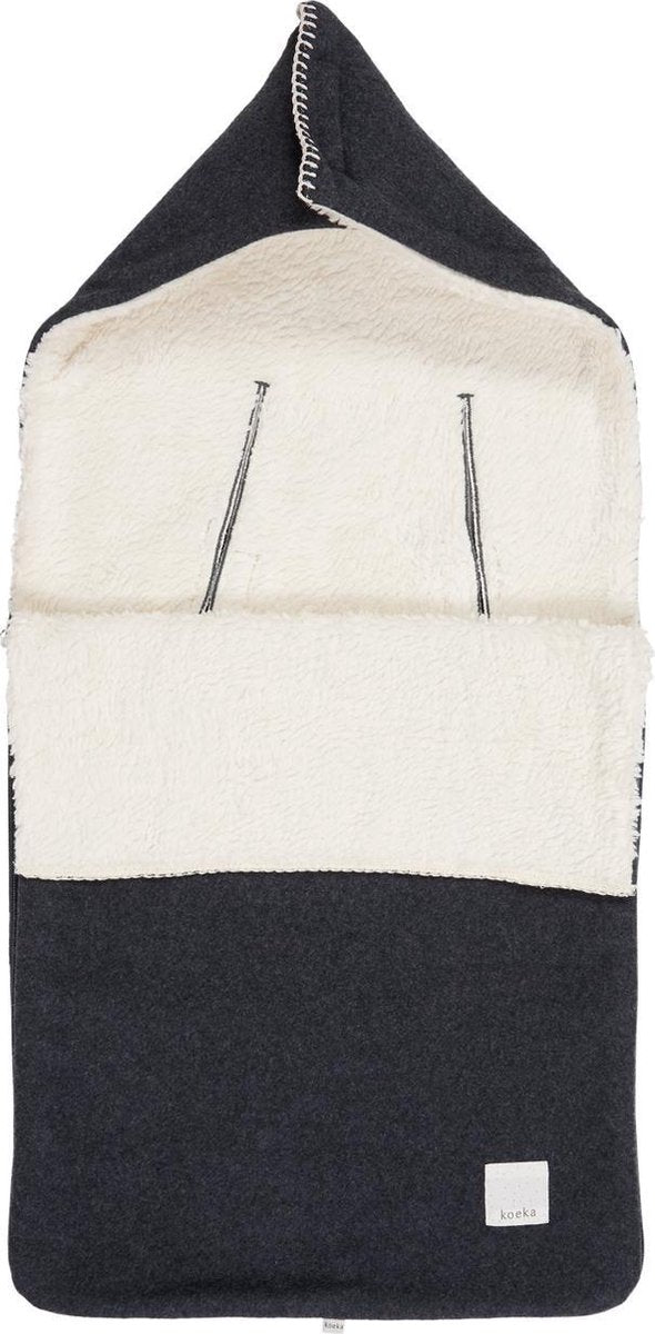 Koeka Voetenzak Vancouver 0+ (3/5 punts) - dark grey/natural