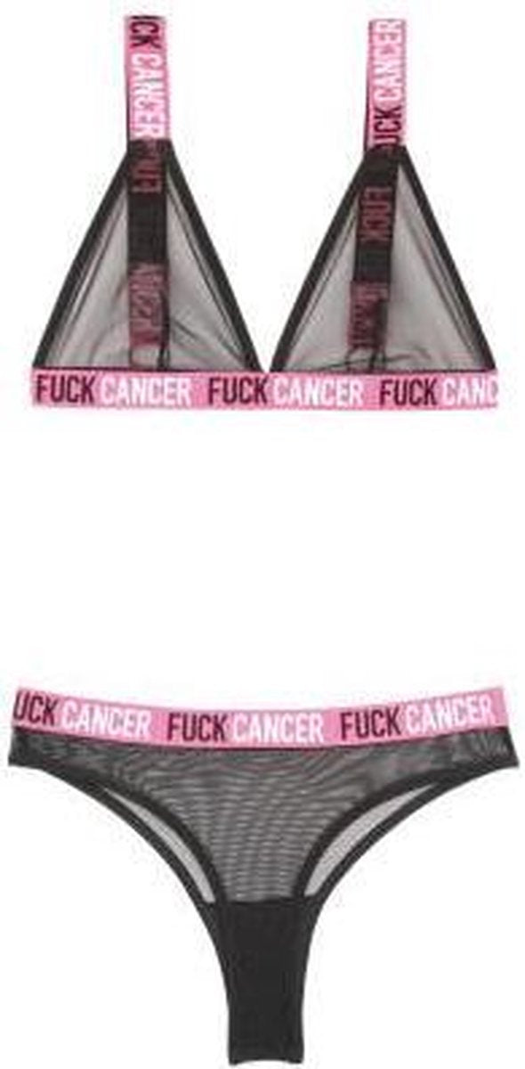 F*CK Cancer 2-Delige BH-set - S/M