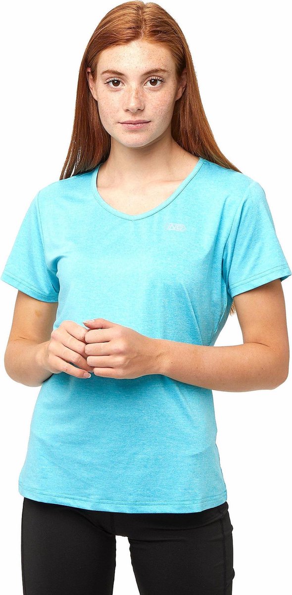 Inq Tempo V-Neck Tee Ss  Meln - Maat L