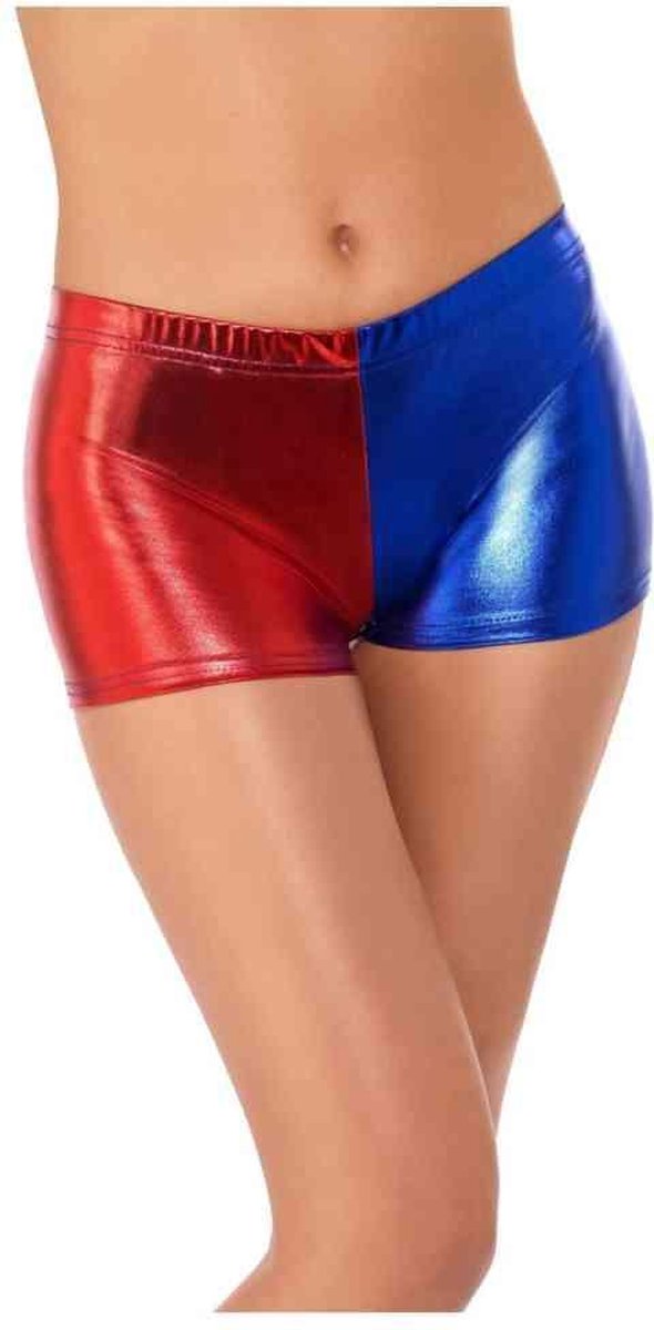 Fever Korte broek -L- Miss Jester Whiplash Rood/Blauw