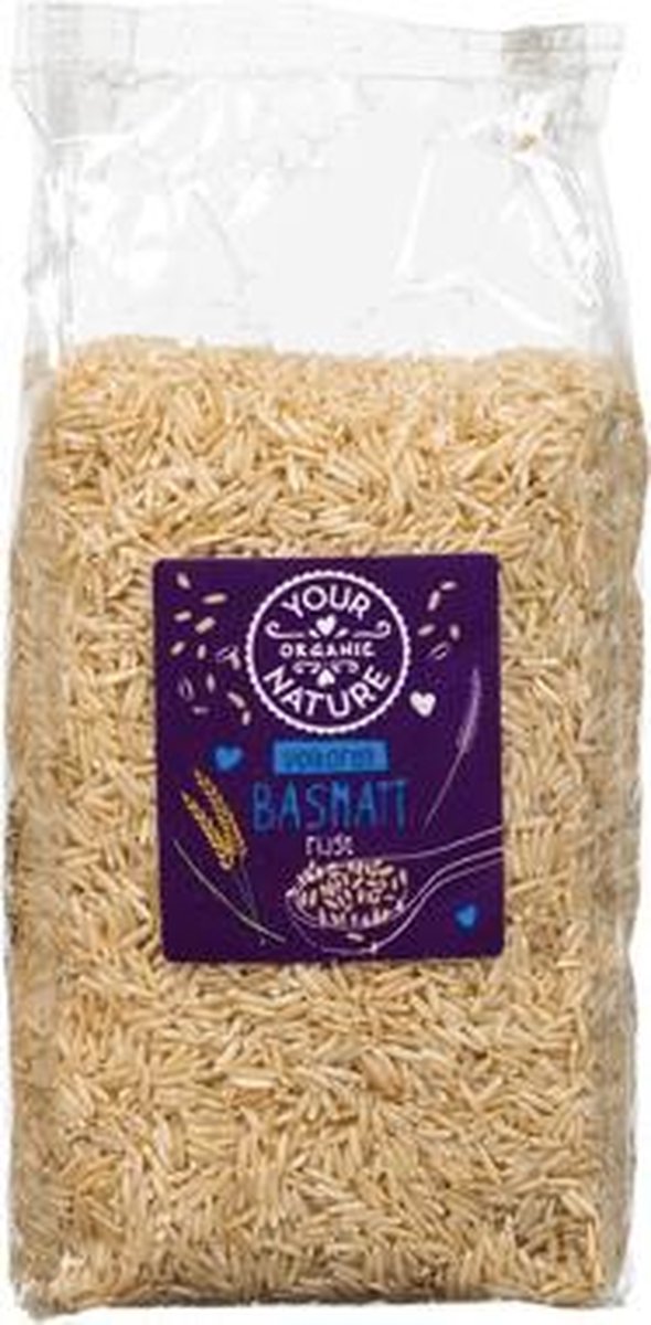Volkoren basmatirijst 800 gram Your Organic Nature - Biologisch