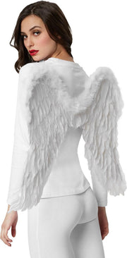 dressforfun - Betoverende engelenvleugels 74 x 54 cm   - verkleedkleding kostuum halloween verkleden feestkleding carnavalskleding carnaval feestkledij partykleding - 303396