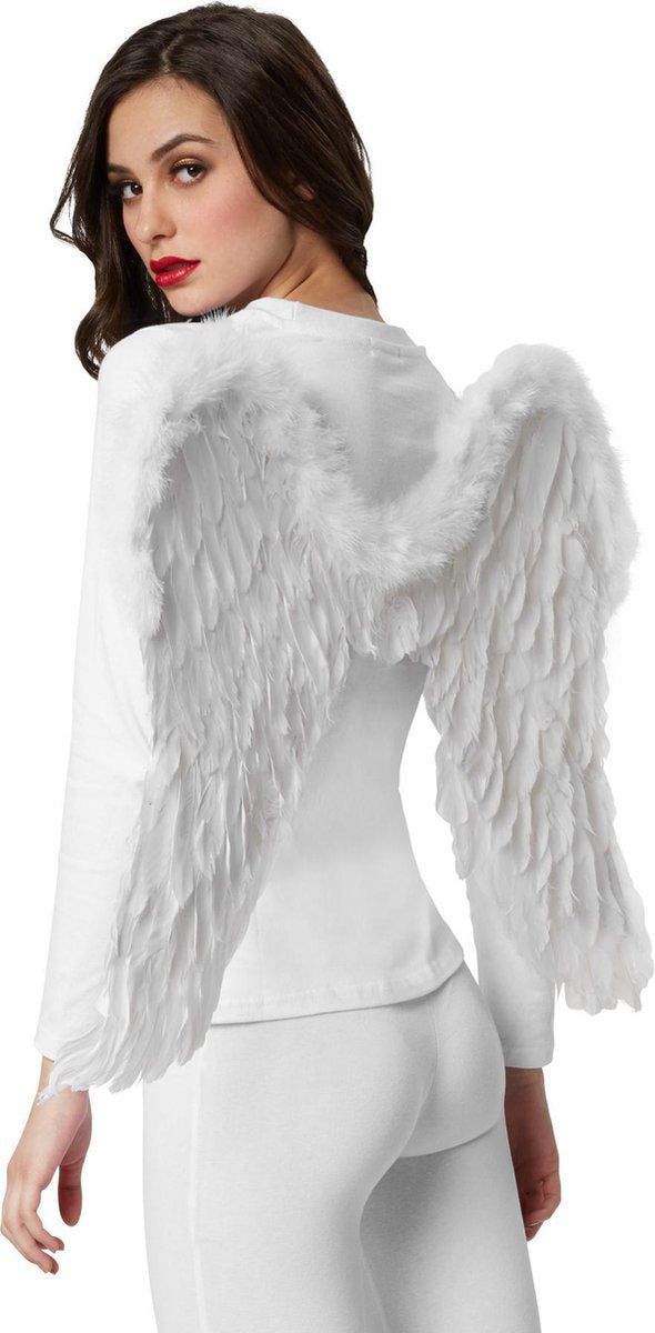 dressforfun - Betoverende engelenvleugels 74 x 54 cm   - verkleedkleding kostuum halloween verkleden feestkleding carnavalskleding carnaval feestkledij partykleding - 303396