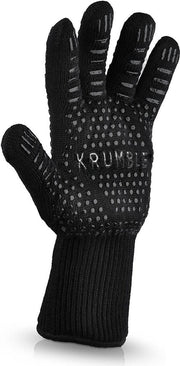 Hittebestendige BBQ & Oven Handschoen Anti Slip - Dubbel Gevoerd - Extra Lang Voor Armbescherming - 1 handschoen (maat L)