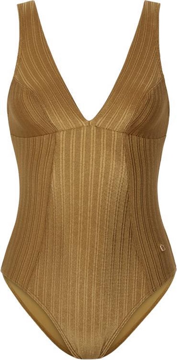 Beachlife Dull Gold V-hals badpak - Dames - Maat 38B