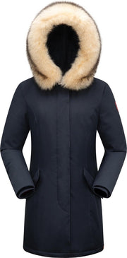 Subprime - Dames Jas winter Hina Parka - Blauw - Maat XS
