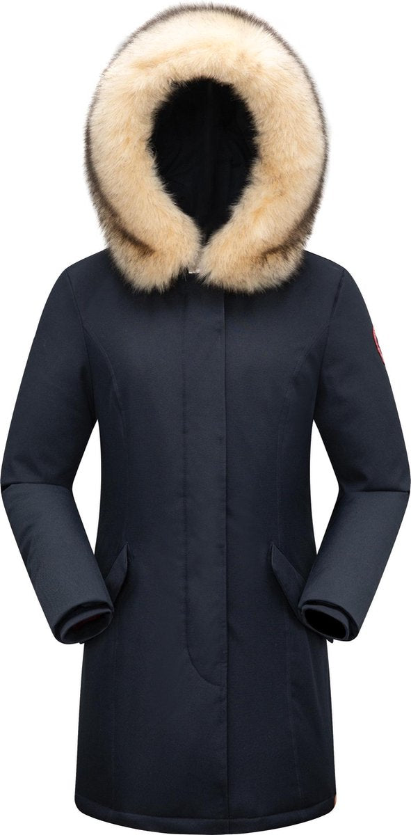 Subprime - Dames Jas winter Hina Parka - Blauw - Maat XS