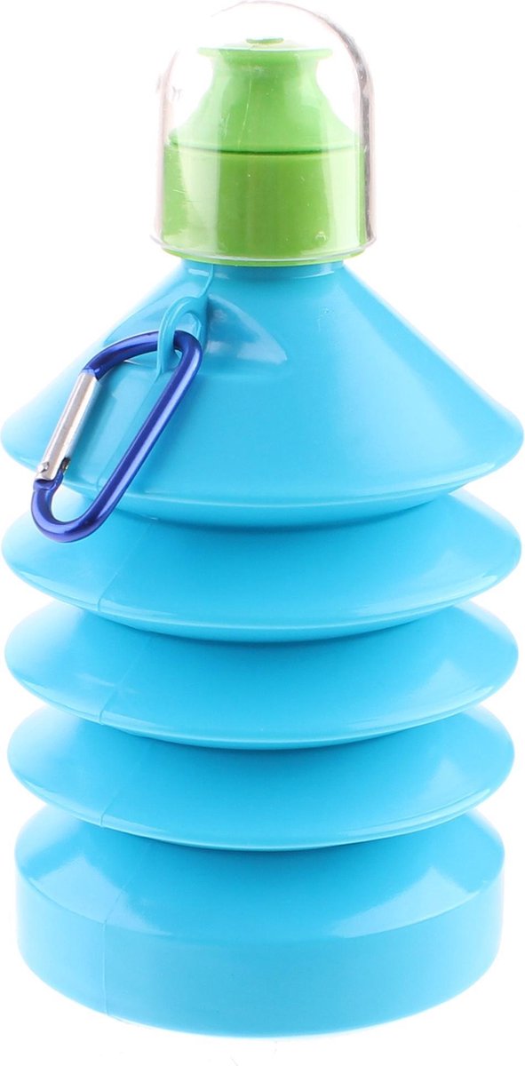 Diakakis Opvouwbare Waterfles Must 600 Ml Blauw/groen
