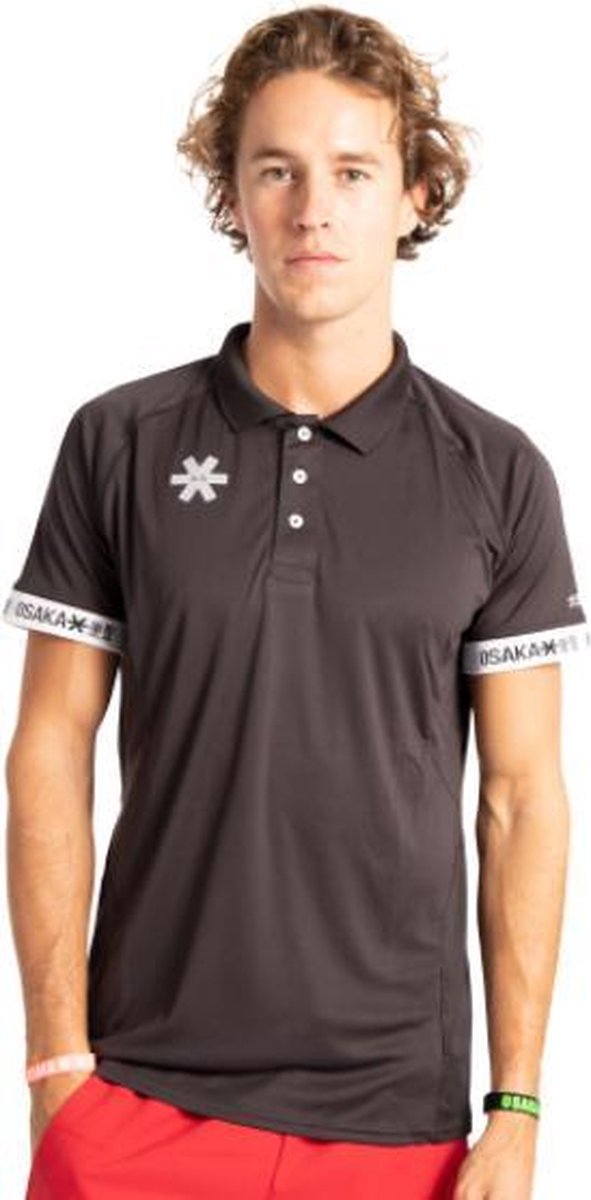 Osaka Polo T-Shirt Zwart Heren - Maat S