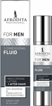 AFRODITA MEN Professional 3-DIMENSIONELE FLUID - Gezichtscrème - After Shave - 45 ml - Vegan