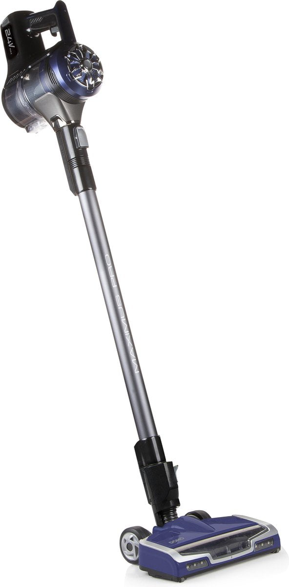 Domo DO227SV - Steelstofzuiger + Kruimelzuiger - 2-in-1 - 24V Li-Ion - Zwart