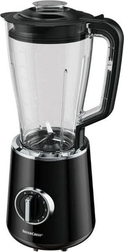 Silvercrest Blender Zwart - Krachtige blender in strak design met RVS elementen - Vermogen: 600 W - Inhoud: 1