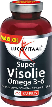 Lucovitaal Super Visolie Omega 3-6 Voedingssupplement - 260 capsules