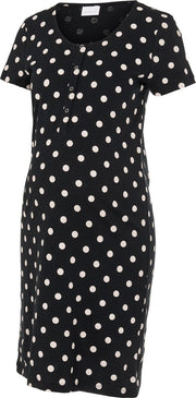 MAMA.LICIOUS MLCHILL LIA S/S NIGHTDRESS NF A. NOOS Dames Nachthemd - Maat M