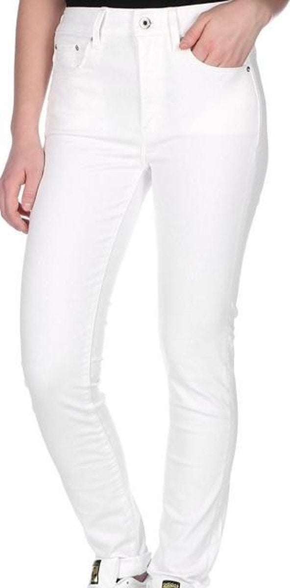 G-star 3301 high skinny white talc superstretch - Maat W26-L34