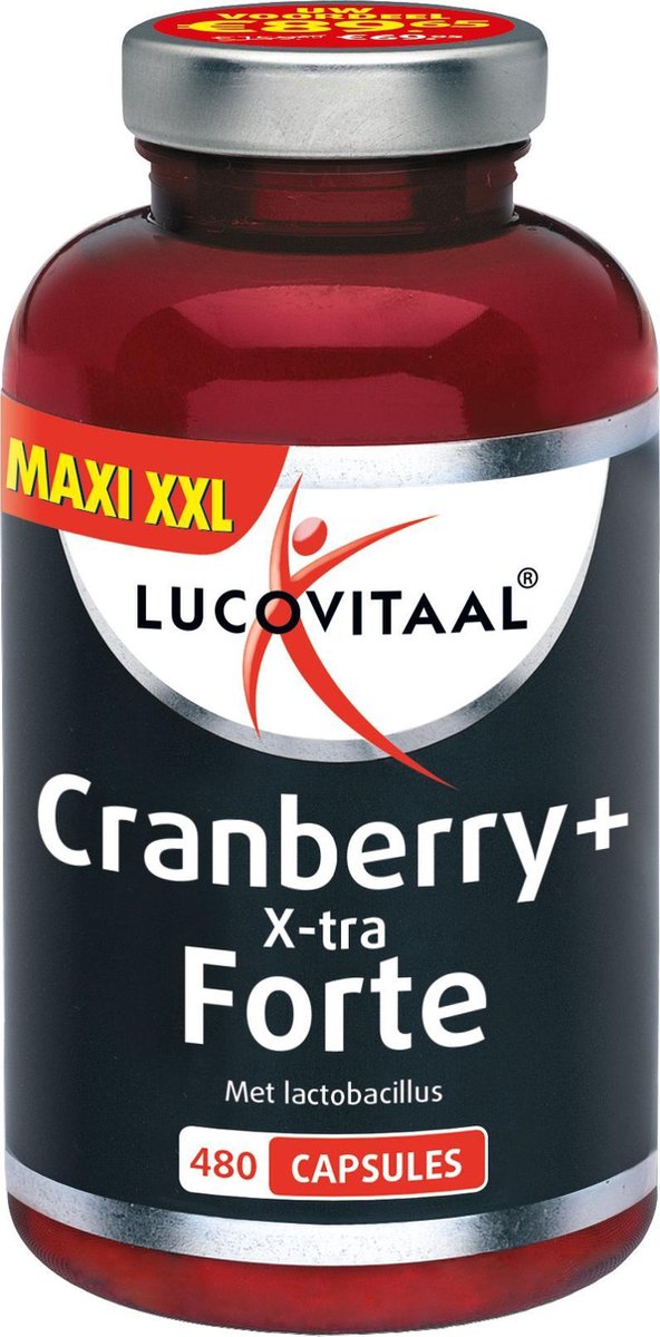 Lucovitaal Cranberry+ X-tra Forte Voedingssupplement - 480 capsules