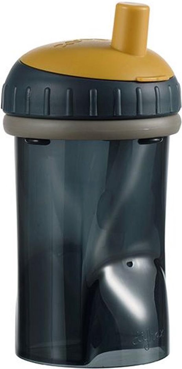Difrax Antilek Rietjesbeker 250ml - Evening Grey