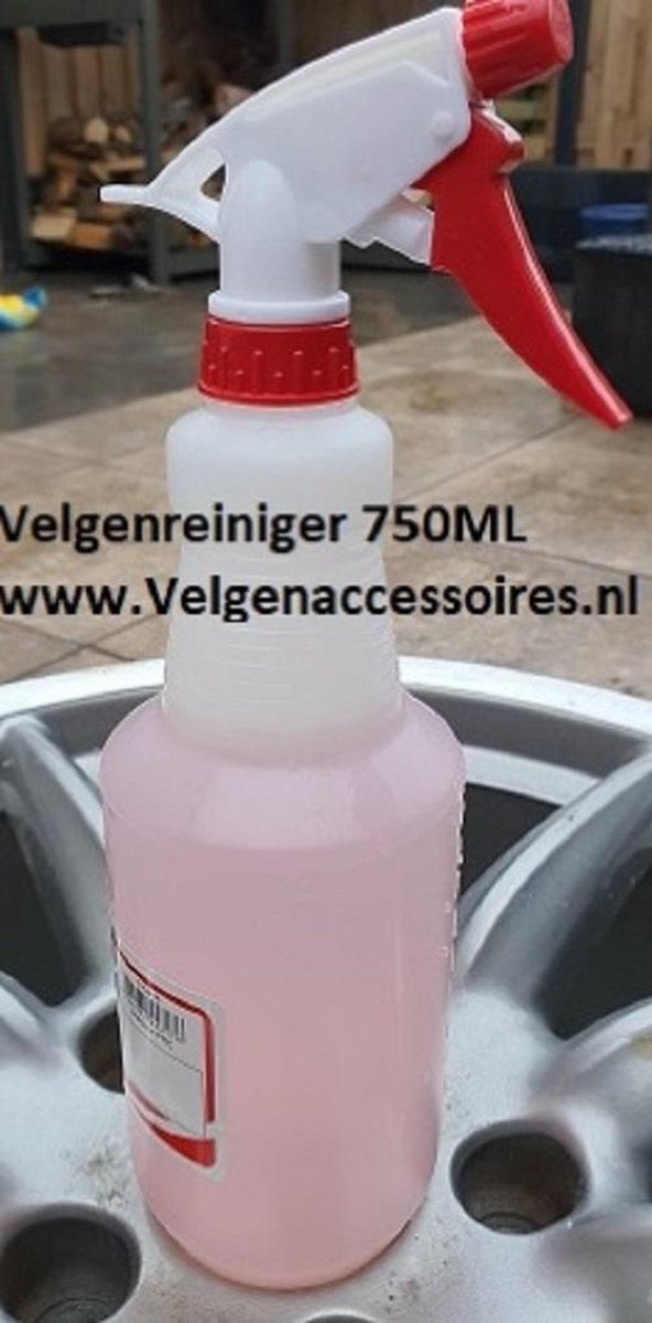 Velgenreiniger ALPHA Huismerk 750 ML - Lichtmetalen velgen VW Seat Audi Mercedes BMW Naafdoppen -Naafkappen - Velgen - Winterbanden - Velg - All season banden - Ontvochtiger - Ruitenkrabber - Vorst - Regen - stickers - logo - embleem - BBS