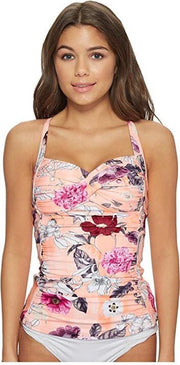 Seafolly Modern Love Twist Halter Singlet (Peach) Women's Swimwear
