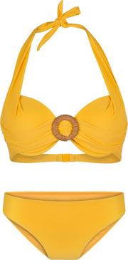 LingaDore - Halter Bikini Set Ocre - maat 38D - Geel