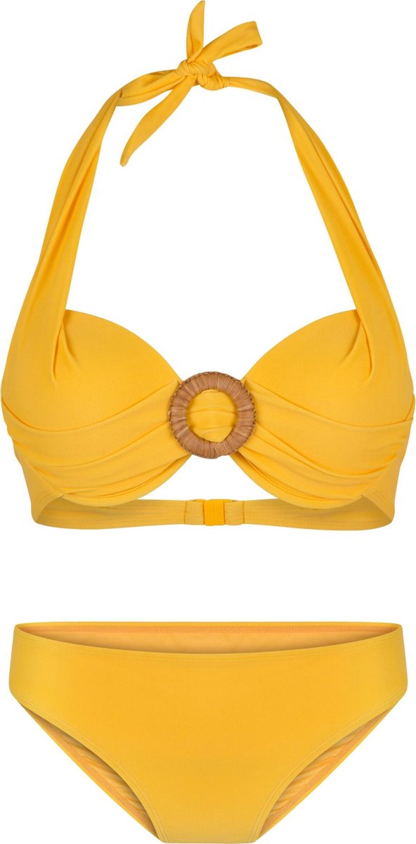 LingaDore - Halter Bikini Set Ocre - maat 38D - Geel