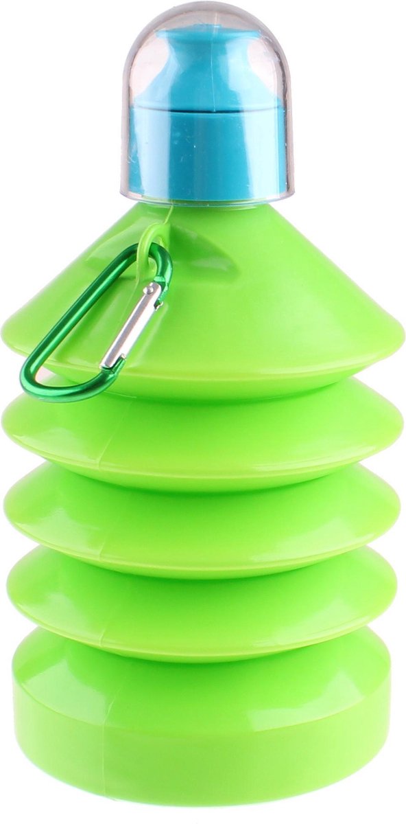 Diakakis Opvouwbare Waterfles Must 600 Ml Groen/blauw