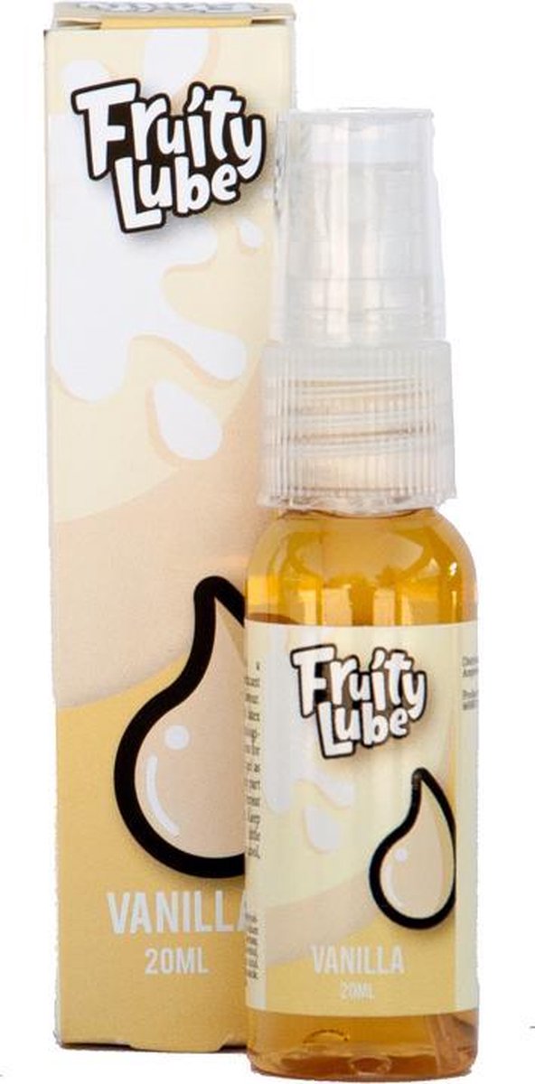 Fruity Lube Vanille – Glijmiddel met Vanille Smaak - 20ml – Spuitdop Dispenser