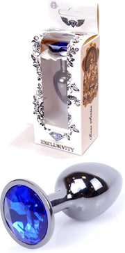 Bossoftoys - Plug - Donker zilver - Donker blauw - 64-00032 - gave cadeaubox