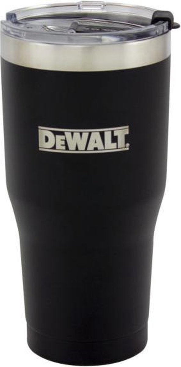 DeWalt Thermos beker - 900 ml - RVS/Zwart - DXC30OZTBS