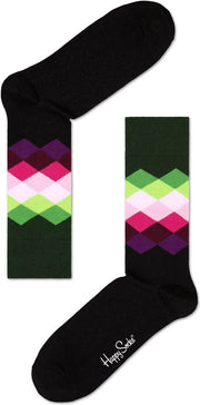 Happy Socks Faded Diamond Sokken