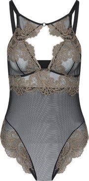 LingaDore - Black Incense Body - maat M - Goud Zwart