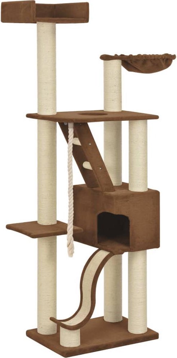 Medina Kattenkrabpaal met sisal krabpalen XXL 180 cm beige