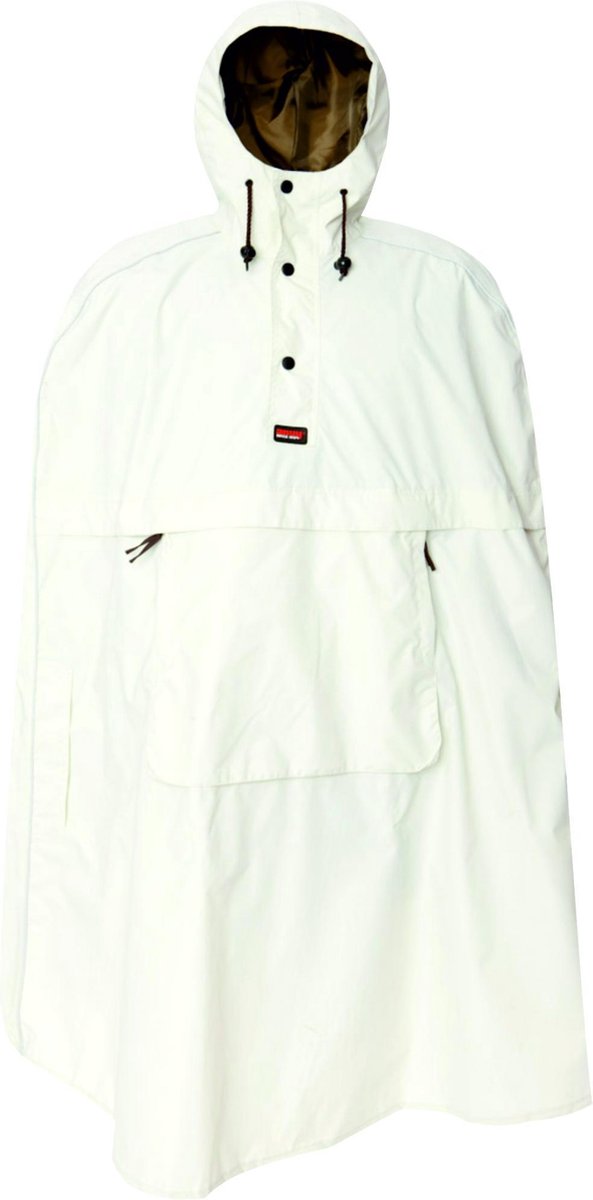 Anuy Regenponcho Cordes Unisex Gebroken Wit One Size