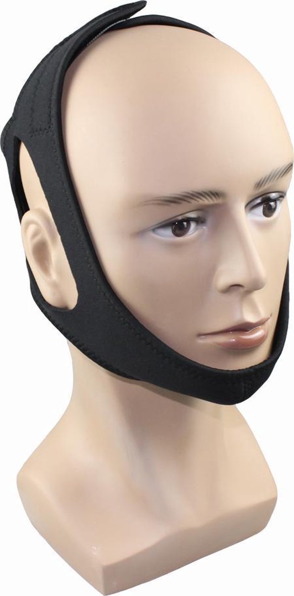 Elastische Stop Snurken Chin Jaw Strap Snor Belt Anti Apnea Oplossing Slaap TMJ Ondersteuning