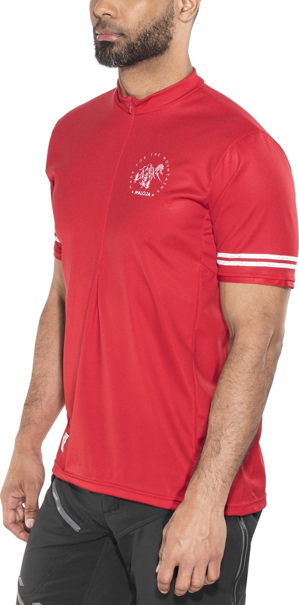 Maloja DomenicaM. All Mountain Fietsshirt korte mouwen Heren rood Maat S