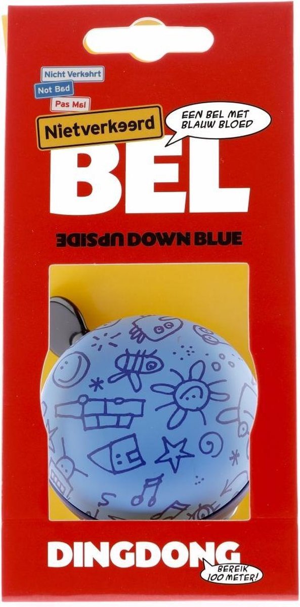 Nv ding dong bel 60mm upsite down blue