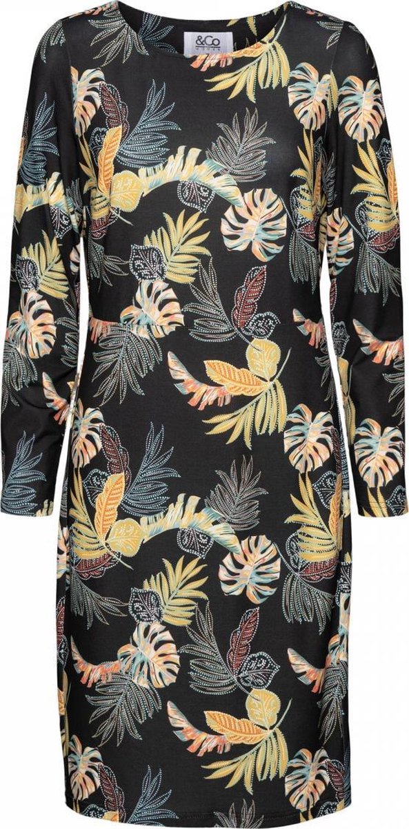 LENA DRESS PRINTED (M.BLACK)