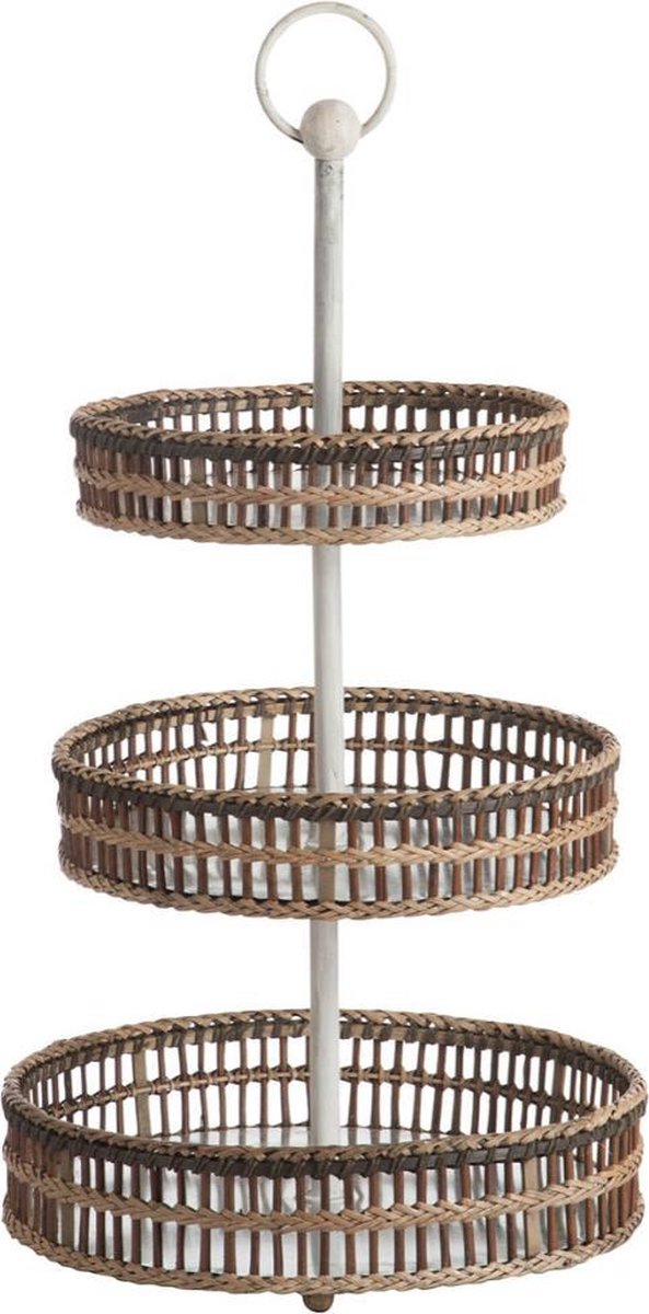 Dulaire Etagère Groot 3 Laags Rotan 77 cm
