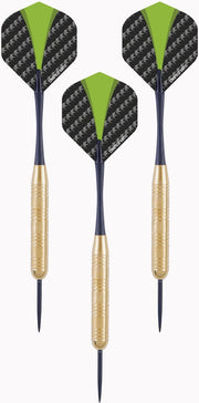 3x Set van 3 dartpijlen Longfield darts brass 23 grams - Darten/darts sport artikelen pijltjes messing - Kinderen/volwassenen